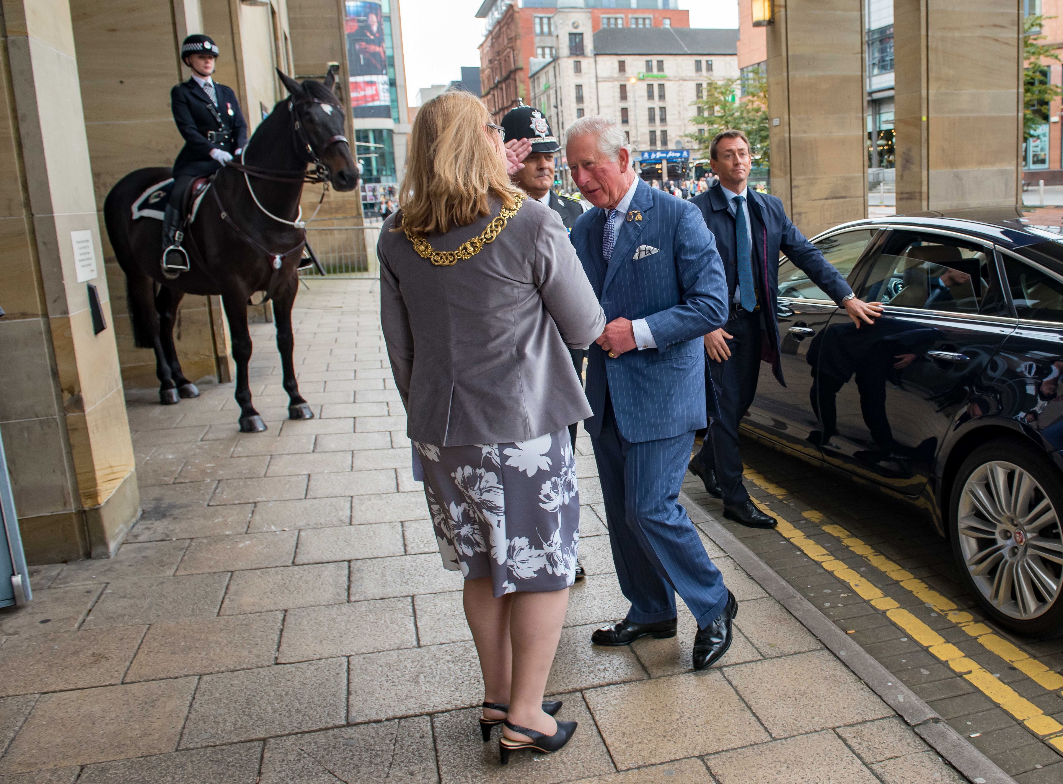 HRH The Prince of Wales arrives for National Police Memorial Day