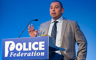PFEW National Vice-Chair, Che Donald, addressing last year's PIPs Conference