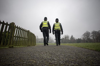Stock image of two officers