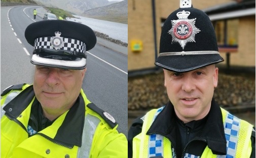 Special Chief Officer Mark Owen of North Wales Police and South Wales Police Sergeant Timothy Barrell