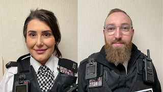 PC Steph Catterall and PC Dan Parr