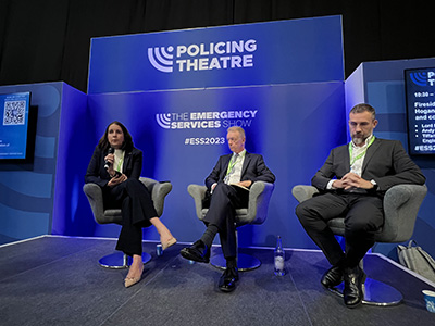 National Deputy Chair Tiff Lynch joining Lord Bernard Hogan-Howe and Andy Higgins, research director at the Police Foundation