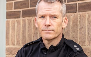 Inspector Simon Hills of Thames Valley Police receives National Roads Policing Officer of the Year Award