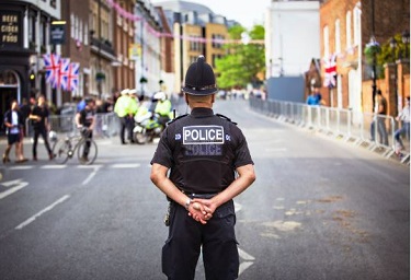 Stock image of officer